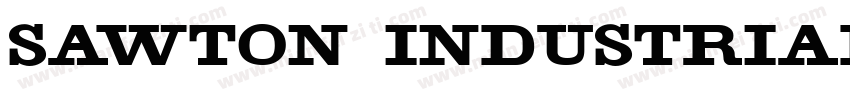 Sawton Industrial Regular字体转换